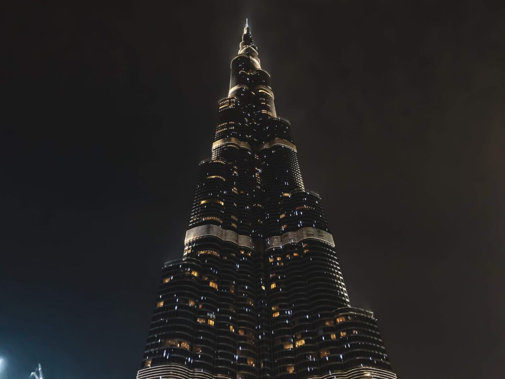 Burj Khalifa at night