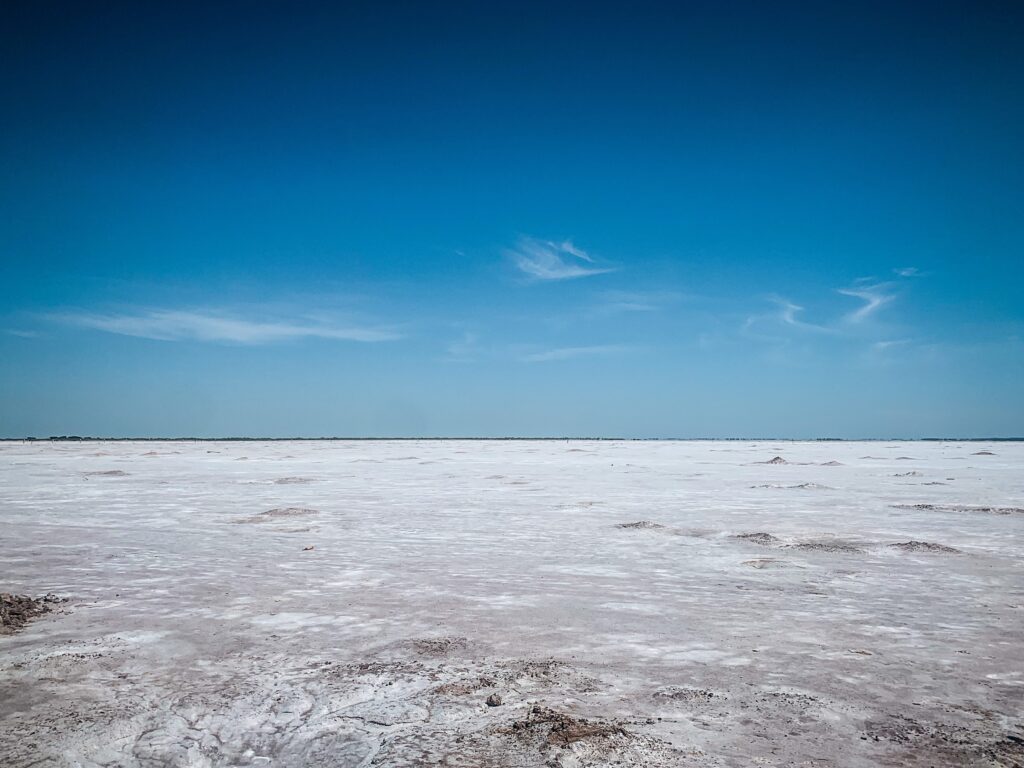 View of salt plains